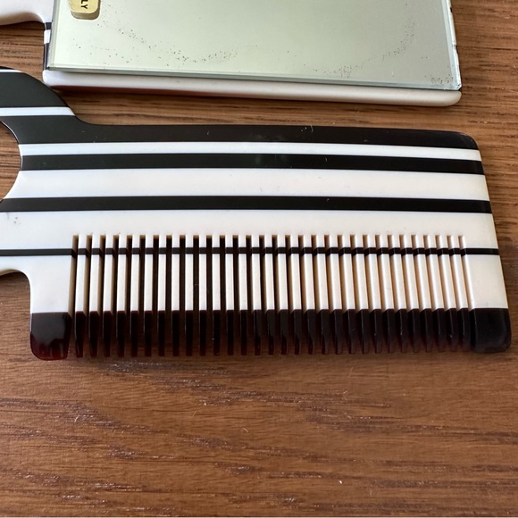 Vintage Janeke Italy Mod Travel Comb Mirror Case Tortoise Mid Century RARE Style - Picture 11 of 16